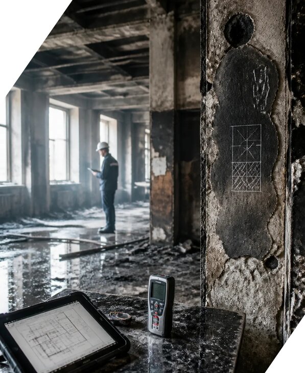 Обследование зданий после пожара в Узловой от 15278 р. | ЭкспертизаРоссия