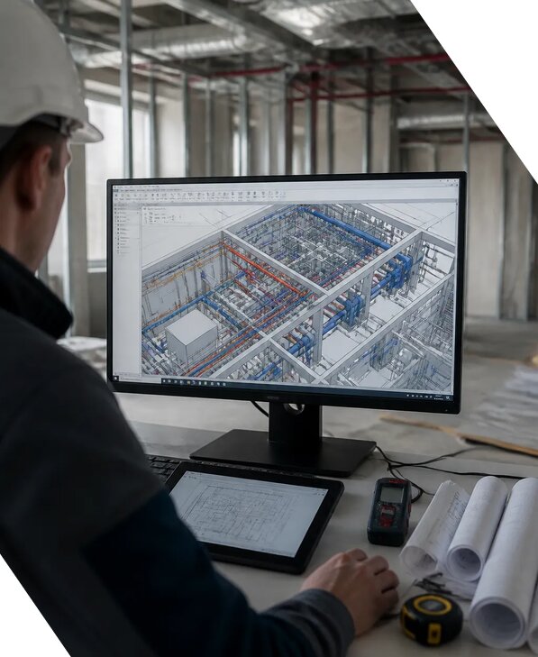 Создание BIM модели инженерных сетей для объектов в Узловой